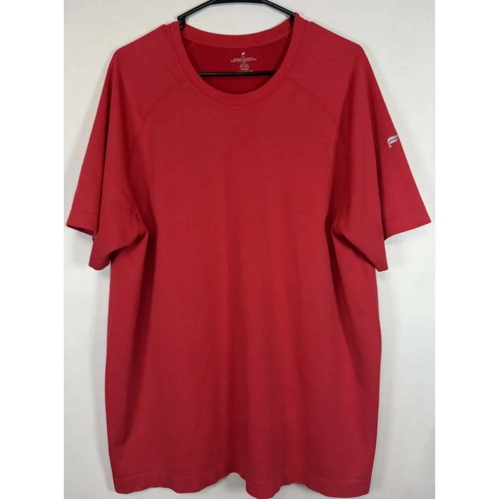 Fabletics T-Shirt Men's 2XL Nylon Polyester Blend Short Sleeve Crewneck